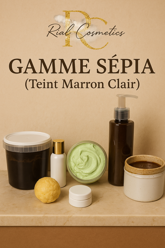 GAMME SÉPIA (teint marron et marron clair )